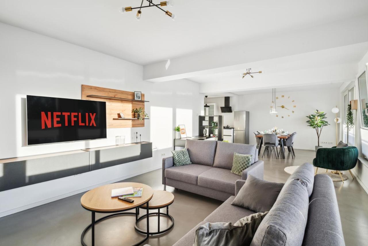 Design-Apartment - Bochum Zentrum - 2 Balkons - 118M2 - Netflix Dış mekan fotoğraf