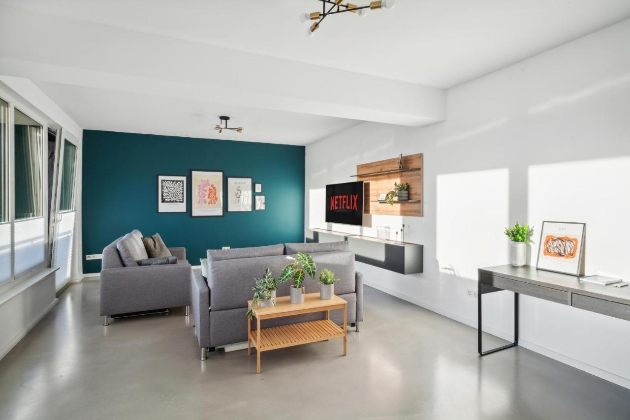 Design-Apartment - Bochum Zentrum - 2 Balkons - 118M2 - Netflix Dış mekan fotoğraf